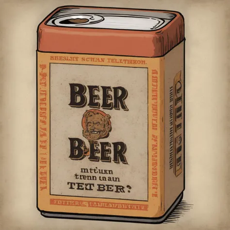 intrincate detailed cartoon in the style of matchbox art, safety matches, profile of a text "beer", gritty texture, print displacement, halftone, worn out, engraved  <lora:Cartoon_SDXL_V2:1>
