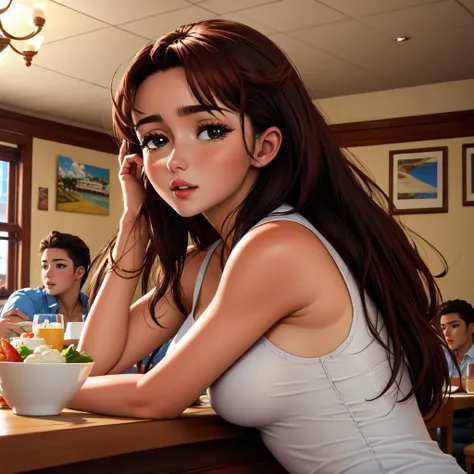 <lora:Ariadne_díaz:1> 1girl, ariadne diaz in a restaurant