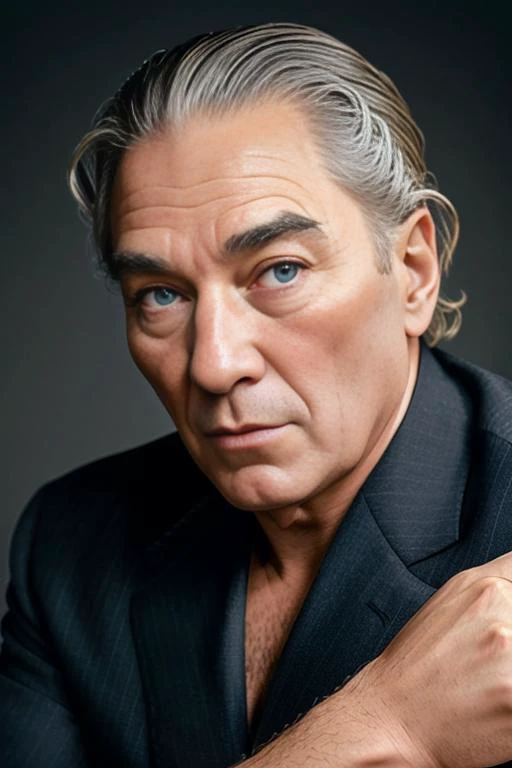 a man 44y.o, ((fullbody:1.7)), award winning photo, blond hair, his hair is a little loose from the top, hair combed back, wide face, looking around, fashionable clothes, ((masterpiece)), detailed face, detailed blue eyes, color photograph, (sharp focus:1.2), sitting, extremely detailed, intricate, dramatic lighting, moody and melancholic atmosphere, sony a7 IV film stock photograph 4 kodak portra 400 camera f1.6 lens rich colors hyper realistic lifelike texture, best quality dramatic lighting cinestill 800, deep shadow, photo, Highly detailed, wide angle lens, depth of field, bokeh, 4K, HDR, absurdres, hyperrealistic, photorealistic, 1950s, ataturk