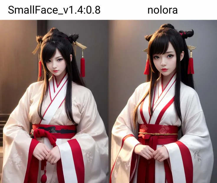 best_quality,highres,distinct,extremely_detailed,beautiful,
1girl,chinese_style,hanfu,
<lora:SmallFace_v1.4:0.8>,