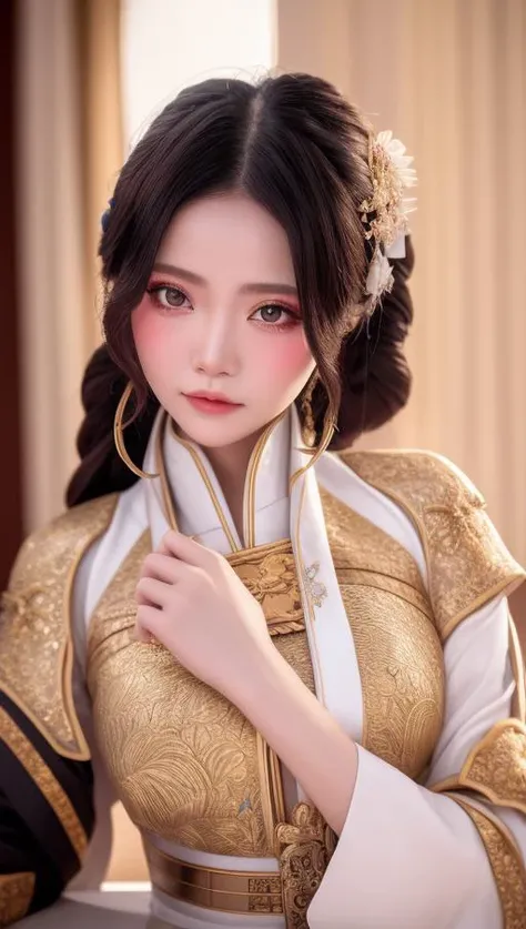 fashi-girl, masterpiece, (best quality:1.4), best illustration, HDR, (beautiful details:1.2), intricate details, detailed scenery, dramatic light, best shadow, 1girl, <lora:MimiChanV2.1:0.8>, 18 year old, medium breast, wearing ultra detailed hanfu, detailed skin texture, hair ornament, colorful