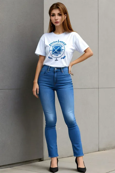 (full body shot:1.4), <lora:sd15_KaterinaSoria_locon_24_v1:.9> KaterinaSoria wearing a t-shirt and jeans