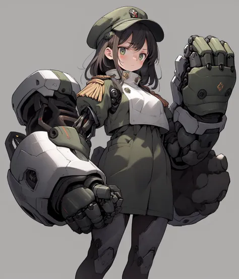 masterpiece,best quality,
solo,1girl,oversized mechanical gauntlets,military uniform,
<lyco:mecha_gauntlets_v10b:0.8>,<lora:fineline-v1:1.0>