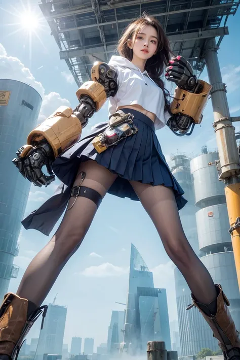 1girl,cute,hoodie ,pleated skirt,pantyhose,oversized mechanical gauntlets,roof,
<lora:mecha_gauntlets_v11:1:lbw=fuzhuang>
<lora:çè¿ä»å¢FairyWorld:0.35> <lora:åç:0.2:lbw=PALETTE> <lora:moreDetails.5pEa:0.5>