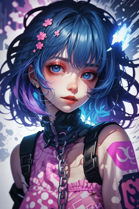 (Fragile Digital Artwork:1.3) of (Cel shading:1.3) a photo of a woman, <lora:edgPastelGothFashionv1:0.8> edgPastelGoth, pink outfit, chain skirt,,wearing edgPastelGoth,CGSociety,ArtStation,(Single Color:1.3),(close portrait:1.3),(Feminine:1.4),(beautiful:1.4),(attractive:1.3),handsome,calendar pose,perfectly detailed eyes,studio lighting,thematic background, <lora:LCM_LoRA_Weights_SD15:1>