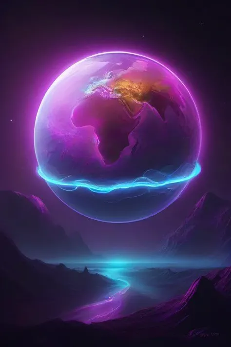 <lora:PE_SpectralStyle:1> PESpectral,glow,neon
planet earth,sci-fi,future