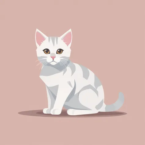 <lora:Flat style-000014:1>,Flat style,kitten