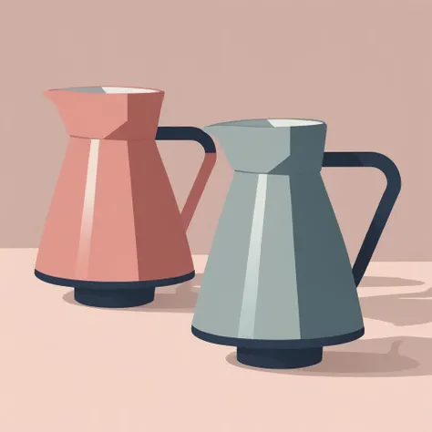 <lora:Flat style-000014:1>,Flat style,jug,