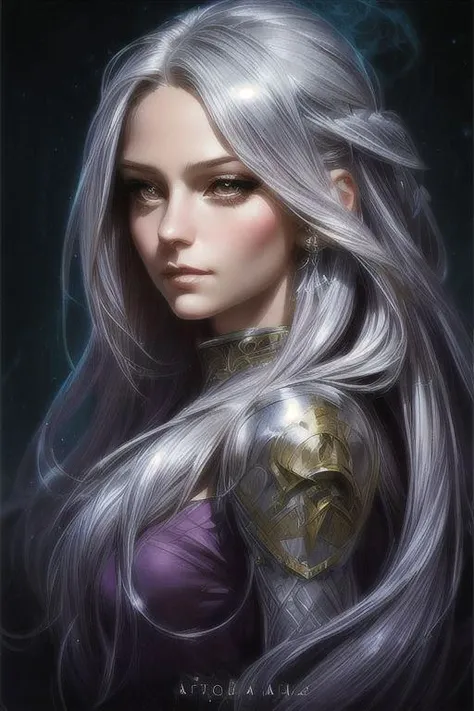 A woman with long hair looks at the camera, Beautiful picture of the character, character portrait, character portrait, epic portrait illustration, подробный character portrait, neo-artcore , high quality portrait, fantasy concept art portrait, detailed matte fantasy portrait, charlie bowater art style, Detailed beautiful portrait, fantasy art portrait