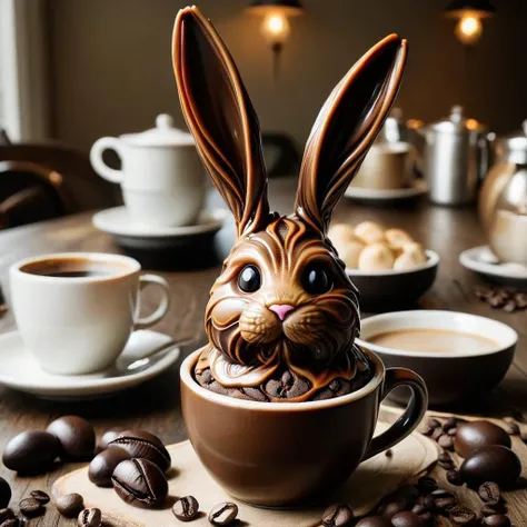 easter bunny man made of coffee and chocolate looking like a human who has bunny ears,
masterpiece, extremely detailed, professional photography by Hustler, contrast, (f_stop 2.8), (focal_length 35.0) f/2.8, 35mm focal length, warm colors, RAW candid cinema, 16mm, color graded portra 400 film, remarkable color, ultra realistic, captured on a (Fujifilm X-Pro3) / (f_stop 16.0), (focal_length 24.0), ((hyperrealistic, 4k, cinematic)), photorealistic, Ultrarealistic, F/5, 8k, shot with Sony Alpha,
cofzee <lora:cofzee:1>, SFW