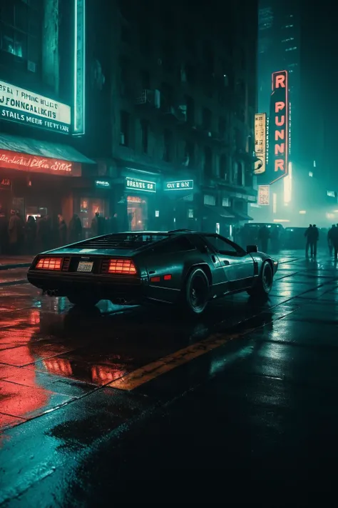 ((stunning night city photo, night time, film grain, blade runner edgy cyberpunk style, dark lighting, dramatic hard shadows)), explosive, material contrast, hyper-detailed, 8k, hyper detailed elegant, ((realistic, photorealistic, hyperreality, dslr quality)), professionally graded colors