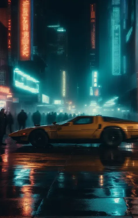 ((stunning night city photo, night time, film grain, blade runner edgy cyberpunk style, dark lighting, dramatic hard shadows)), explosive, material contrast, hyper-detailed, 8k, hyper detailed elegant, ((realistic, photorealistic, hyperreality, dslr quality)), professionally graded colors