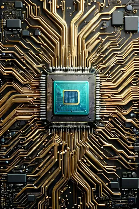 <lora:ral-3dwvz:0.7> ral-3dwvz, (((3/4 view))), (circuit board), black and gold, millions of gold traces, CPU, quantum central processor, BREAK
<lora:ral-semiconductor:1> laser prism spectrum gradient, (((symmetrical))), balance, BREAK
<lora:LoTech_XL:0.6> 4-D, (((quantum laser prism matrix))), reflection, highlights, echos, ((multi-colored smoke background)),