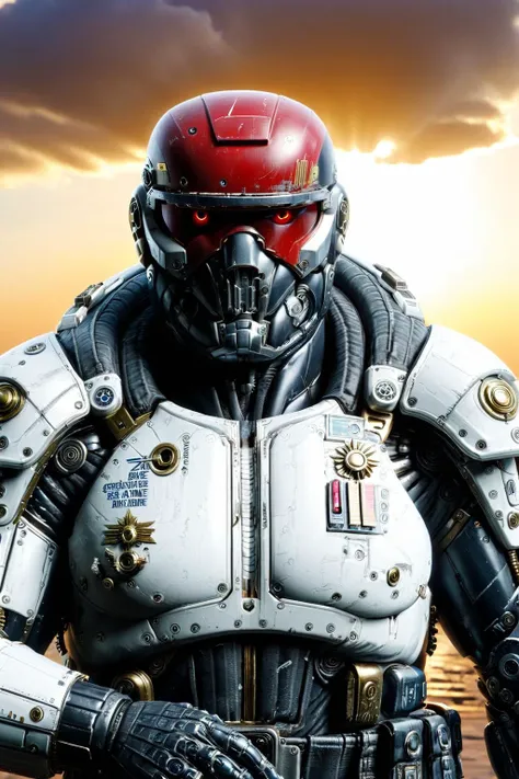 (space marine), cyborg, military, glowing sky, macro shot, masterpiece, best quality, ultra-detailed, ray tracing, ultra realistic, best quality, ultra-detailed, (epic composition, best quality, 16k, 8k, ultra highres, absurdres, highres, masterpiece, professional artwork:1.1), digital art, highly detailed,
<lora:volumetric lighting:0.5>
<lora:nanosuit_xl:0.8>
<lora:Neon_Cyberpunk_SDXL_Cyberware:1>