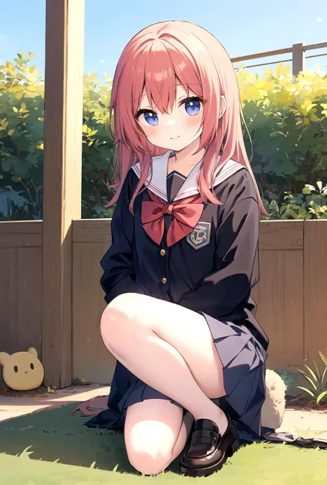 (masterpiece, best quality), cute girl, (kawaii:1.1), ***********, school uniform,