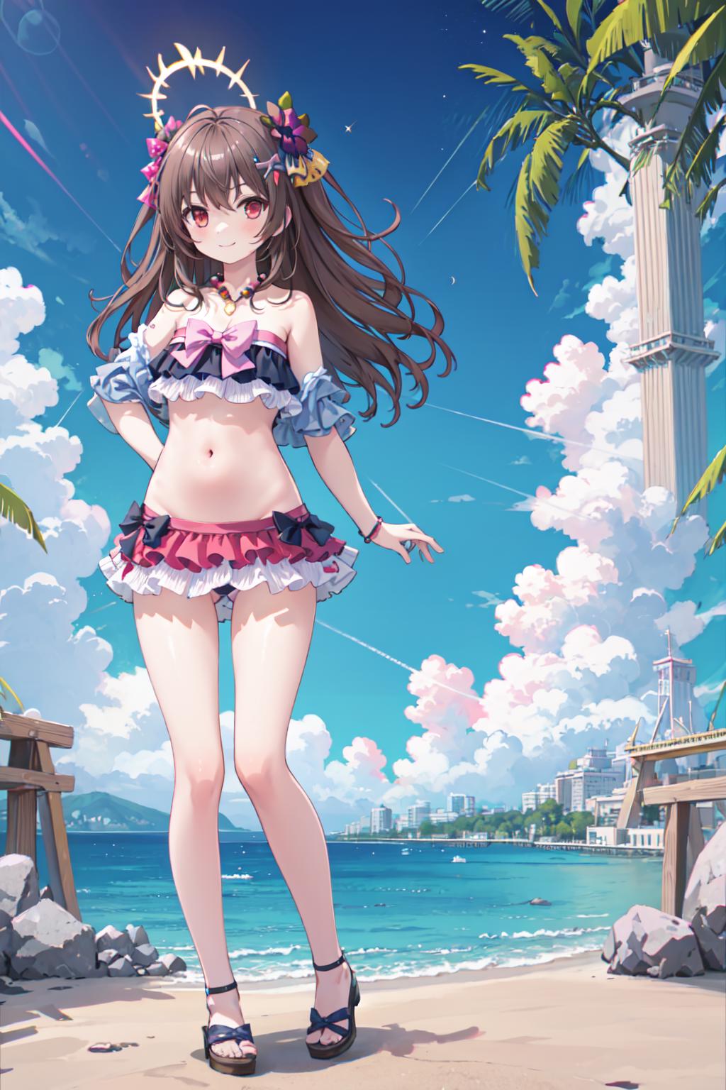 [costume]Blue Archive Shirasu Azusa's bikini swimsuit/蔚蓝档案  白洲梓(白洲アズサ) 比基尼泳装 v1.0