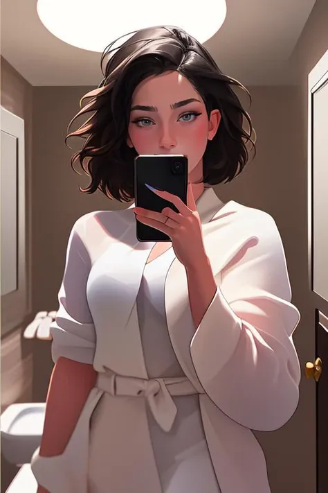 DEN_vladislava_galagan,
taking a selfie in the bathroom mirror wearing a towel dressing gown, selfie,
bokeh, f1.4, 40mm, photorealistic, raw, 8k, textured skin, skin pores, intricate details <lora:epi_noiseoffset2:1>, epiCRealism <lora:ClothingAdjuster3:-1.3>