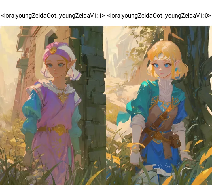 best quality, 2d, princess zelda, OOT, nintendo, young zelda, nature background, detailed face <lora:youngZeldaOot_youngZeldaV1:1>