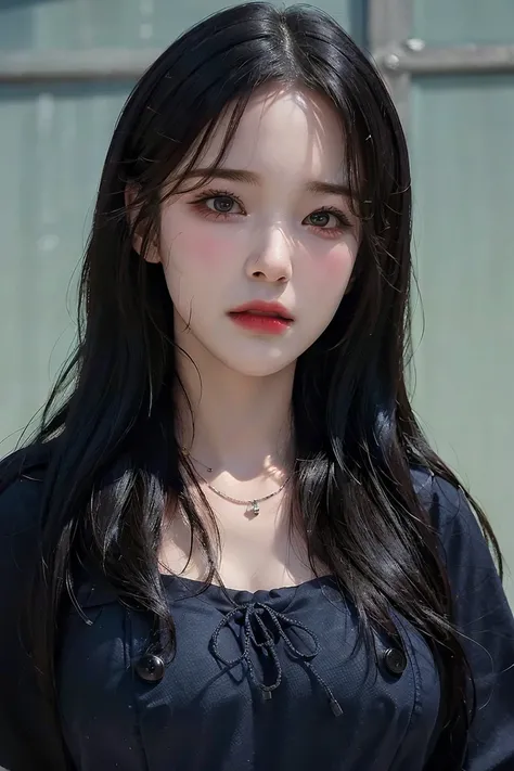 best quality, masterpiece, (photorealistic:1.4), 1 girl, uniform school, suit school, necklace, cute, ((in school:1.4)), big breasts, ((Face Details:1.7)) -- <lora:Jiheon:1>