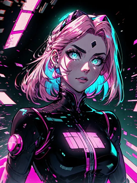 (masterpiece:1.2, best quality:1.2, beautiful, high quality, highres:1.1), detailed, extremely detailed 4K, perfect eyes, perfect face, perfect lighting, <lora:tool_addDetail:0.25>,(1girl, solo, adult female, mature female), <lora:detailed_eyes:1> ,
<lora:style_retrowaveTech_(retrowavetech--virtual--vaporwave--wireframe--scifi):0.9>, retrowavetech, virtual, vaporwave, scifi,
<lora:character_harunoSakuraNaruto_lykon:0.65>, haruno sakura, glowing pink hair, green eyes, glowing forehead mark,
wireframe background,