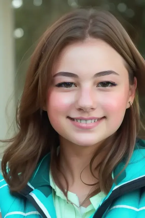 a beautiful woman on, perfect face, clear eyes, smiling, close up, 8k, uhd, raw, masterpiece <lora:emilyVanCamp:1>