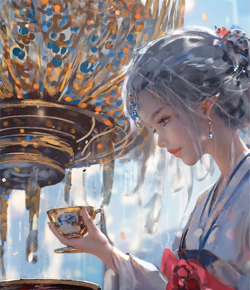 wgz style,masterpiece, high quality, best quality, ultra high res, highly detailed, mugichaï¼girl