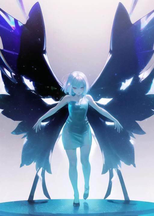 303,Kodak,Mechanical,(Girl:1.3),((Mechanical Wings)),(Rainbow:0.2),(Diamond),Triangle,Round,High Quality,Neon,More Details,Epic Light and Shadow,(holo glass glitch),<lora:303 acid mix:0.4>,
