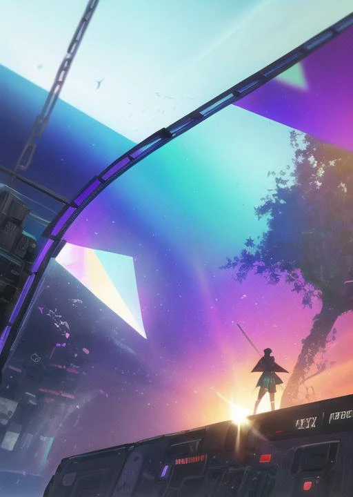 303,Kodak,Mechanical,(Girl:1.3),((Mechanical Wings)),(Rainbow:0.5),(Diamond),((Triangle)),[[Round]],High Quality,Neon,More Details,Epic Light and Shadow,(holo glass glitch),<lora:303 acid mix:0.4>,