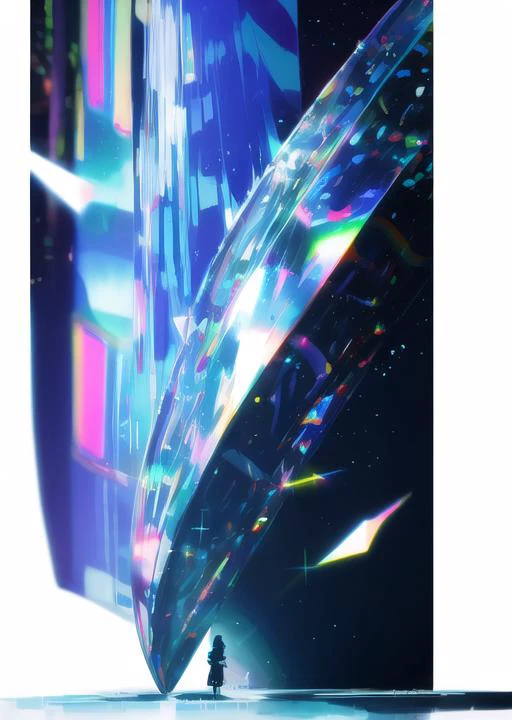 303,Kodak,Mechanical,(Girl:1.3),((Mechanical Wings)),(Rainbow:0.2),(Diamond),((Triangle)),[[Round]],High Quality,Neon,More Details,Epic Light and Shadow,(holo glass glitch),<lora:303 acid mix:0.4>,