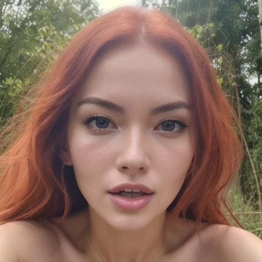 1girl, 23 years old,Narrow jaw, protruding cheekbones, small upturned nose, big boobs, dcups, long red hair, blowing in the wind , slim, athletic, sculpted, petite, happy face of orgasmic scream , face full of sexual urge, all slimy in mucus, sweaty and dirty, naughty and innocent, perfection, extreme detail, masterpiece, hyper realistic, refined art, bawdy and sensory, rash of colors, pastel streaks merging with a woman's body, woman in a vortex of colors, kaleidoscope of pastel colors