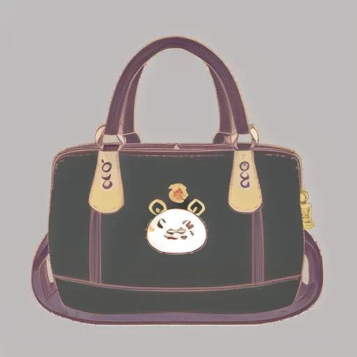 bag, <lora:bb2:1>,caizi baobao, simple background, 1 girl,