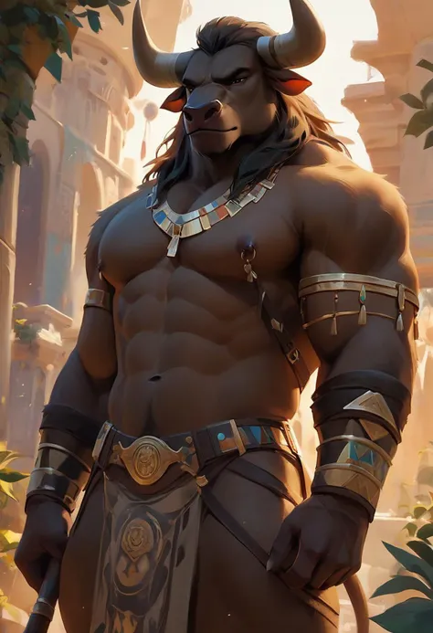 high quality ultra realistic graphics,(((male furry focus style))),08,score_9,score_8_up,score_7_up,score_6_up, gay male Warrior Minotaur wearing see-through Loincloth nsfw yiff,at the Ancient Agora of Athens,movie poster