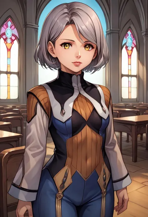 score_9, score_8_up, score_7_up, detailed, intricate details, chromatic aberration, realistic, veins source_anime, (best quality) , (highly detailed) ,((masterpiece)), ((best quality)), (ultra-detailed), ((extremely detailed)), (high resolution), 4K, (8K), best quality, (beautiful), (dynamic lighting), (super detailed skin), sharp focus, (1_girl, solo focus), score_9,score_8_up,score_7_up,anime coloring BREAK source_anime,anime,
<lora:febronia0829-sdxl-000020:1>, febronia \(xenosaga\), 1girl, solo, looking at viewer, short hair, robe, indoors, church, standing, full body, yellow eyes, grey hair, blue pants, turtleneck, boots, long sleeves, lips, dark
Face Focus, Upper Body detailed eyes、detailed face and detailed skin <lora:add-detail-xl:1.0>