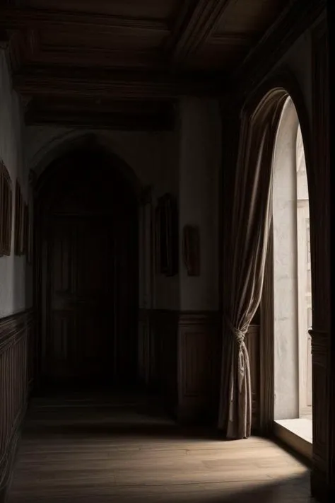 (masterpiece, best quality, highres:1.2), fancy medieval mansion,