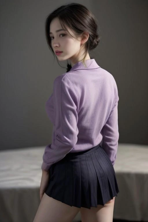 남자detailxl Photograph Taken on Nikon D750, 8K, athletic figure, Hyperdetailed, hyperrealism, Attractive, Attractive bust korean girl, asymmetric balance, extremely small eyes, 35yo, adult female, score_9,score_8_up,score_7_up,score_6_up,derpibooru_p_95,detailed eyes,beautiful,perfect eyes,source_western,rating_explicit, (zPDXL3). (skin texture style, perfect face, perfect mouth, perfect nose, perfect lips, perfect eyes, perfect ears, perfect skin, perfect skin pores, perfect body, perfect hair, very detailed skin pores, perfect skin texture style,), shiny skin, oily skin, (1girl,solo, hiroikikuriSDXL,hiroi kikuri,single braid,hair over shoulder,hair bow,black bow,purple eyes, school uniform, long sleeves, pleated skirt, knee high, black socks, loafers, red bow tie,), backlighting, sunrise, BREAK ( ))), Perfect Hands Expressiveh, focus on ass