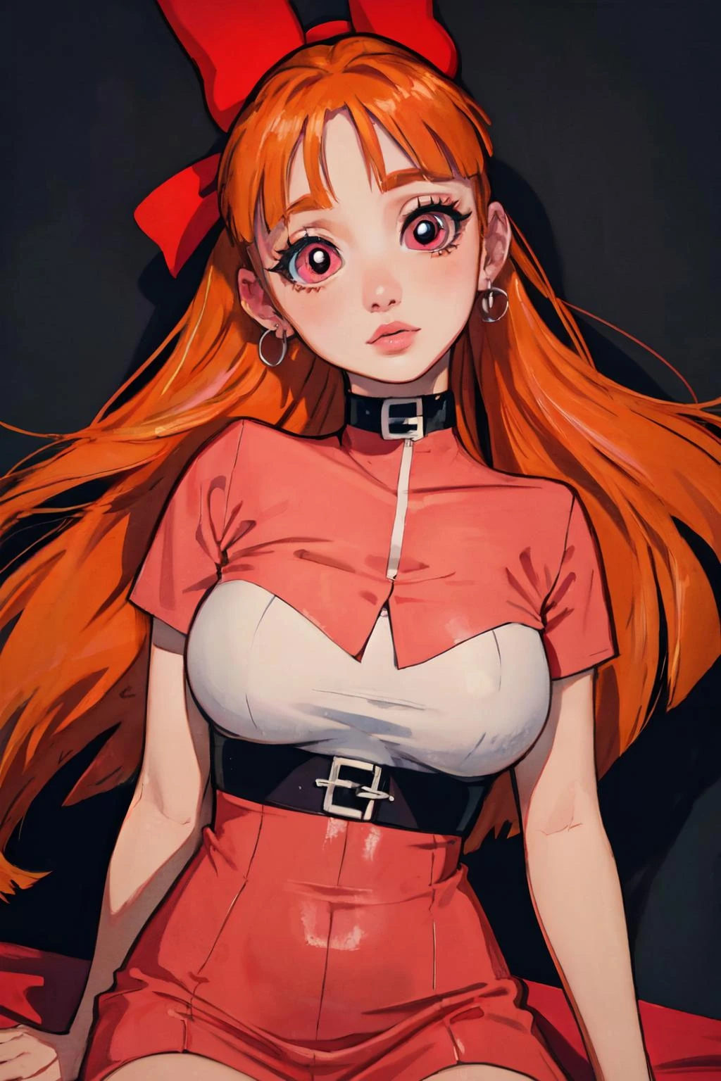 <lyco:Blossom-09:1.5>blossom,Power Puff Girls,large breasts,
(best quality, masterpiece, RAW photo,ultra-detailed:1.2), <lyco:GoodHands-beta2:1.0> solo,
