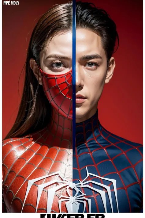 (masterpiece,top quality,best quality,official art,beautiful and aesthetic:1.2),((1 boy:1.4)),extreme detailed,(joshua middleton comic cover art:1.1),(Action painting:1.2),(concretism:1.2),theater dance scene,(hypermaximalistic:1.5),colorful,highest detailed,<lora:add_detail:0.75>,(Action painting on body and face:1.2),(18 years old young boy),splash art, ((spiderman)),spiderman suit in red,hi-tech version,man focus, (muscular:1.35), spiderman mask,