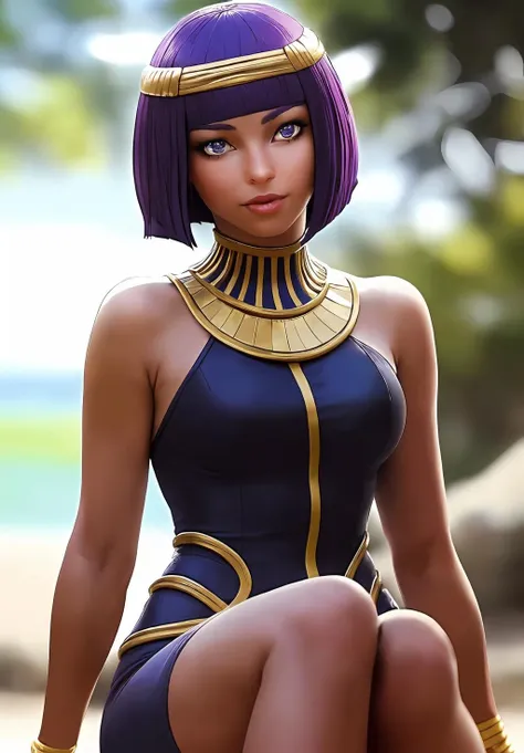 (Photo:1.3), highdetail, <lora:menat:0.8>, menat, 1girl, solo, smirk, sitting, egyptian clothes,, Dark red, gray, and black colors, vibrant colors, (summer, sunny weather:1.3), medium intensity lighting, (Soft focus:1.3), (acclaimed, alluring, captivating, exciting, gorgeous, striking:1.3), (ultra realistic, sharp focus:1.3)
