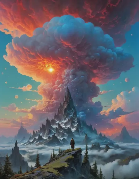 A cloud absorbing the entire cosmos, cinematic landscape, by Jacek Yurka, Kelly Freas, Filip Hodas, Paul Lehr, Dan Mumford, Max Ernst, Roger Dean, Caspar David Friedrich, Barclay Shaw, Jeffrey Smith, Dan McPharlin, best, pure, ambient, creative, positive, attractive, detailed, shiny, gorgeous  film photography style, light grain, medium grain, heavy grain, <lora:FILM_PHOTOGRAPHY_STYLE:0.5> <lora:bl4ckl1ghtxl:0.5> bl4ckl1ghtxl <lora:add-detail-xl:0.7>