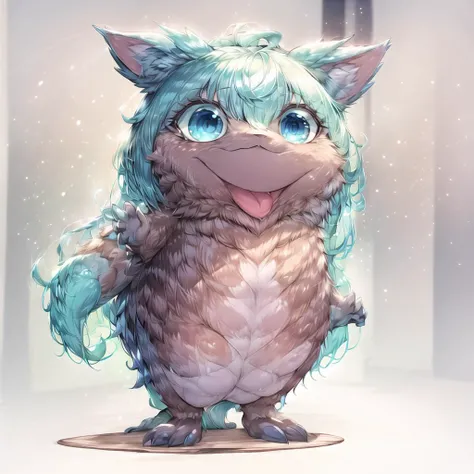 unique character, dragon with clothing, in Rainbow, simple background <lora:cute3d:0.9>