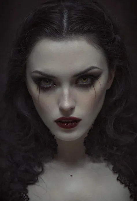 Dark art (chdmchlwrd style), photography transcending traditional media, a beautiful woman, detailed skin with visible pores, mysterious presence, unsure if vampire, gothic beauty, raytracing, 8k, hdr, masterpiece, award winning art, 35mm photography, amazing lighting, (Victoria Frances style), hyperreal art