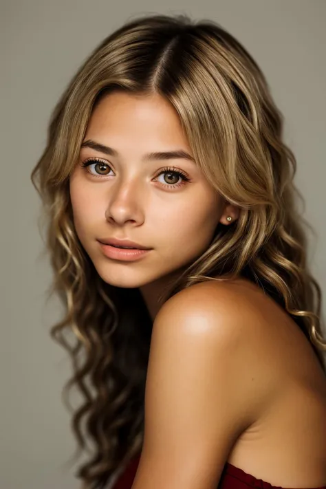 photo of <lora:sd15_FranceskaFournier_v2:.9> FranceskaFournier glamour photography young invisible makeup, focus on eyes, close up on face, wearing jewelry, hair styled Curly Side Part, vignette