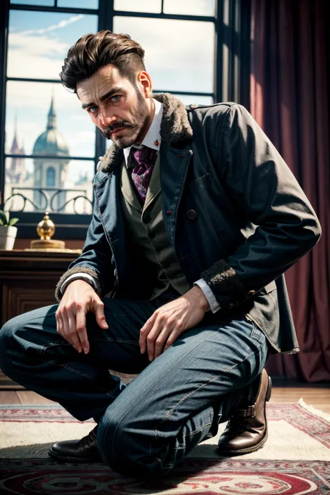 ((masterpiece, best quality))
<lora:add_detail:0.8>
<lora:AssaStarrick:0.8>
AssaJacob, 1boy, male focus, solo, beard, victorian, hands on knees, sitting