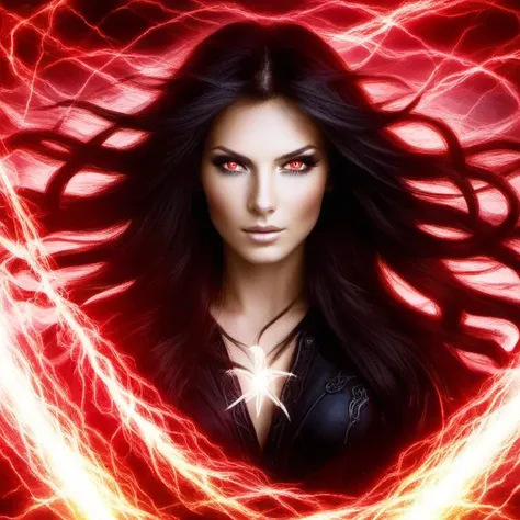 lighting_thunder, 1girl,solo,long hair,red eyes <lora:electricity:1>