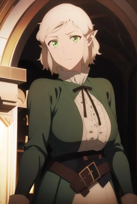 filomena, <lora:filomena-lora-nochekaiser:1>,
filomena, short hair, blonde hair, (green eyes:1.5), pointy ears,
BREAK skirt, long sleeves, dress, standing, belt, long skirt,
BREAK looking at viewer,
BREAK outdoors,
BREAK <lyco:GoodHands-beta2:1>, (masterpiece:1.2), best quality, high resolution, unity 8k wallpaper, (illustration:0.8), (beautiful detailed eyes:1.6), extremely detailed face, perfect lighting, extremely detailed CG, (perfect hands, perfect anatomy),