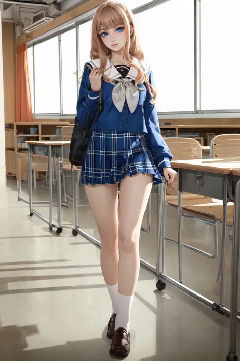 Award - winning photograph, Masterpiece, 8k, ultra high res, hyper detailed, (a sexy little latin gilr about  standing in a classroom and showing her wet ass), they wear school uniform, very short skirt, high socks, high heels, thong, panties, ponytails, teddy bears, holding a banana