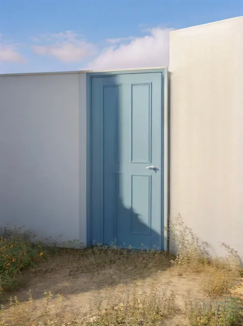 <lora:doors:1>, doors,light behind doors,sky,out door