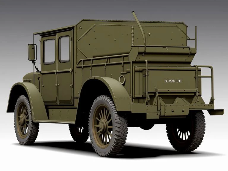 WWI era military command vehicle