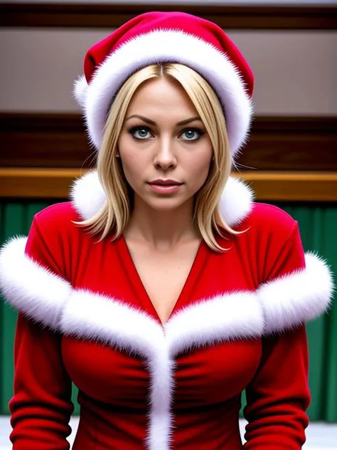 Scarlett Johansson big boobs as Santa hottest