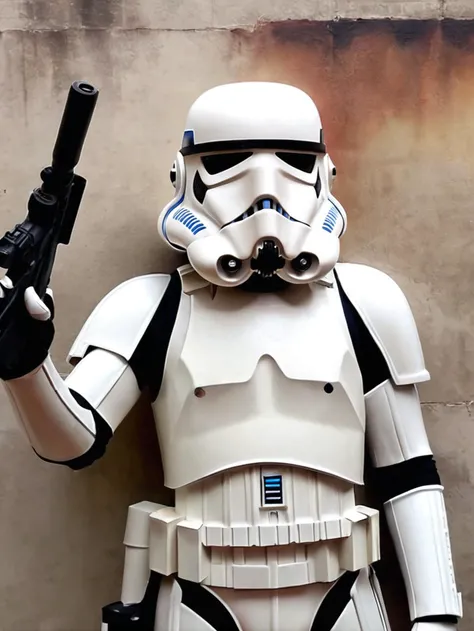 high res, 8k, a stormtrooper from Star Wars <lora:star_wars_offset:0.7>, (extremely intricate:1.3), (realistic), screencap